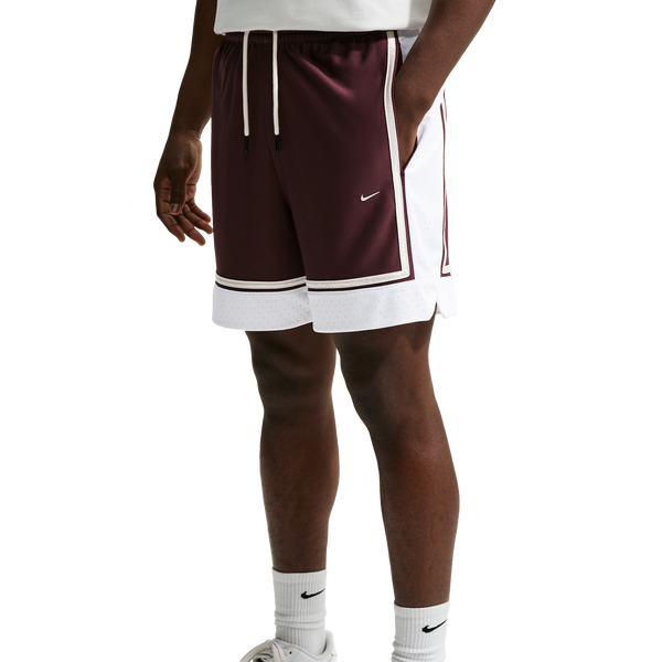 Nike Dri-FIT SI GM Pro 6IN Shorts - Men's - Burgundy Crush/White/Pale Ivory