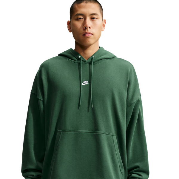 Nike Club French Terry Pullover Hoodie - Men's - Fir/Fir/White