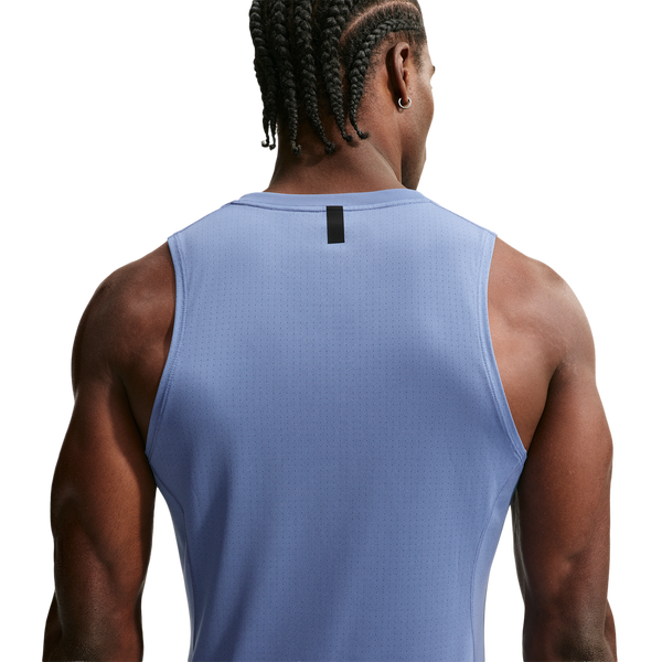Nike Pro Training Dri-FIT Tank - Men's - Indigo Storm/Black - Image 2