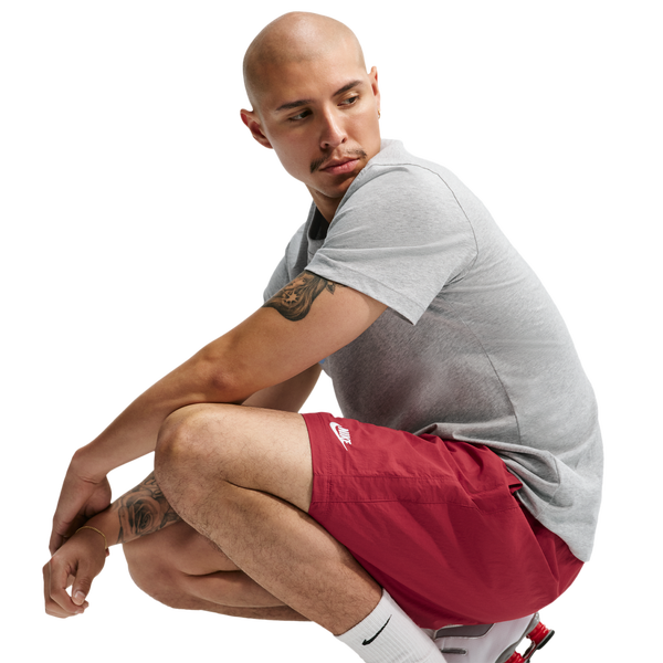 Nike Club Sport Shorts - Men's - Tough Red/White - Image 4