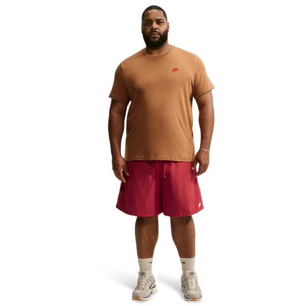 Nike Club Sport Shorts - Men's - Tough Red/White - Image 5