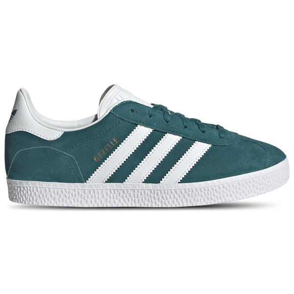 adidas Originals Gazelle - Girls' Grade School - Legacy Teal/Gold Metallic/White - Image 2
