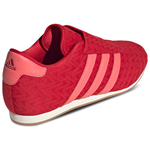 adidas Taekwondo Slip - Women's - Off White/Better Scarlet/Semi Flash Red - Image 3