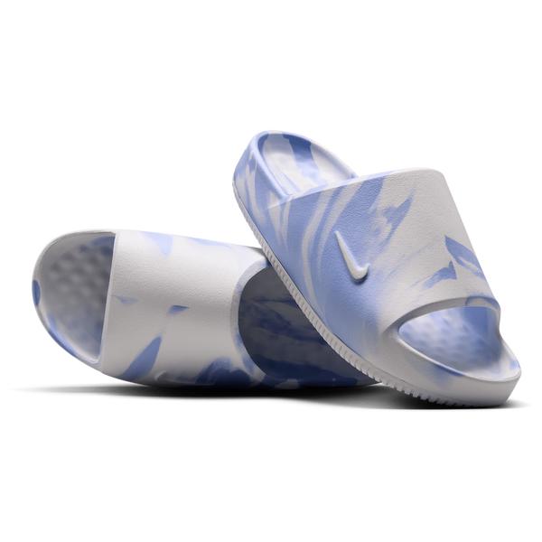 Nike Calm Slides 2.0 - Women's - Summit White/Aluminum/Football Grey - Image 5