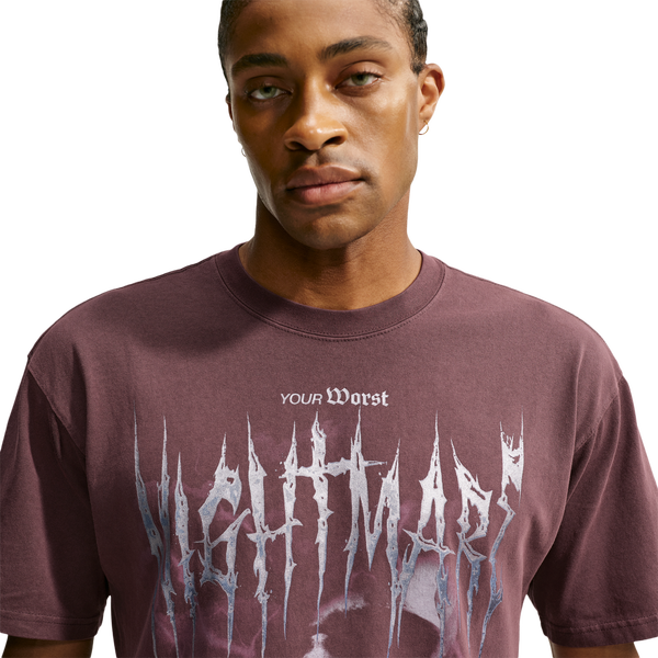 Nike Loose OG Nightmare T-Shirt - Men's - Burgundy Crush - Image 3