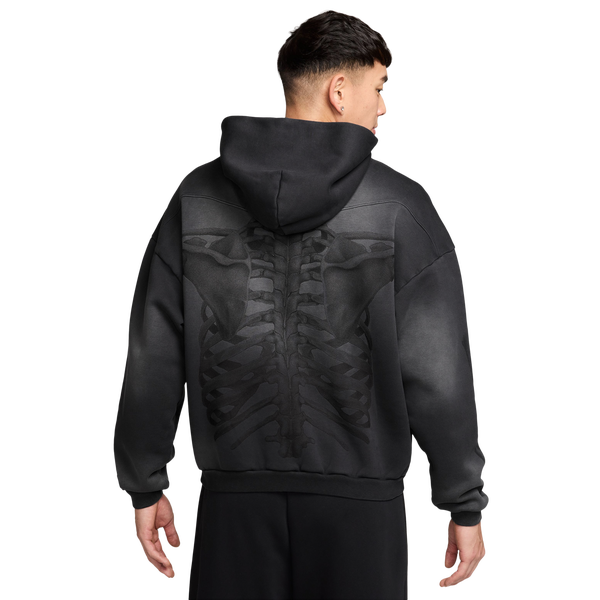 Nike Fleece Pullover Hoodie - Men's - Black/Silver - Image 2