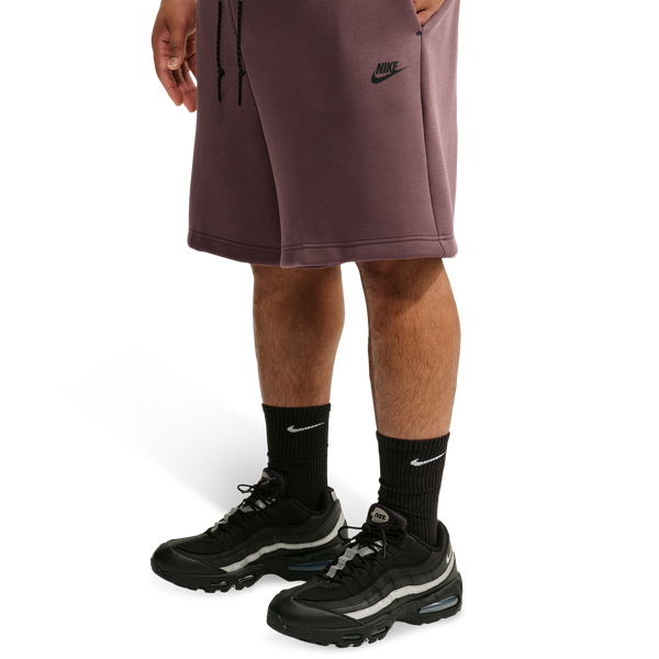 Nike Tech Fleece Shorts - Men's - Black/Tattoo - Image 4