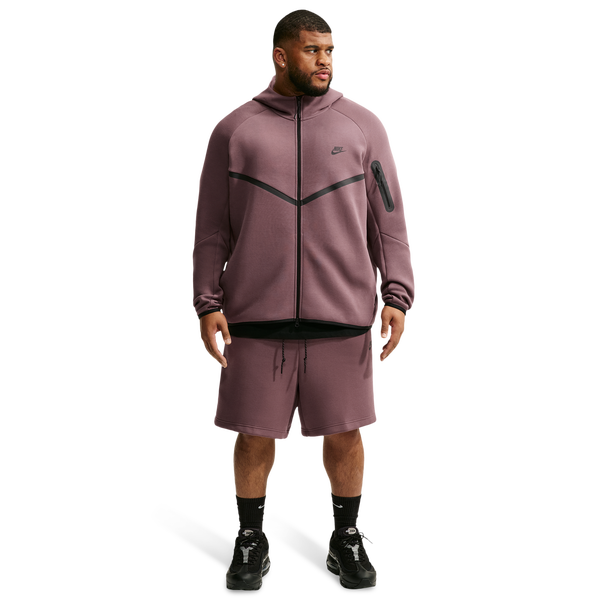 Nike Tech Fleece Shorts - Men's - Black/Tattoo - Image 6