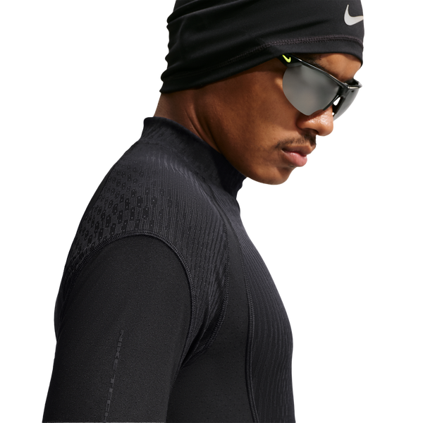 Nike Dri-FIT Adv Tech Pro Magna SS Top - Men's - Black/Black - Image 3