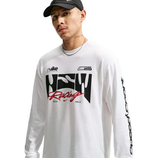 Nike NSW Loose LS Swoosh Speed Tee - Men's - White