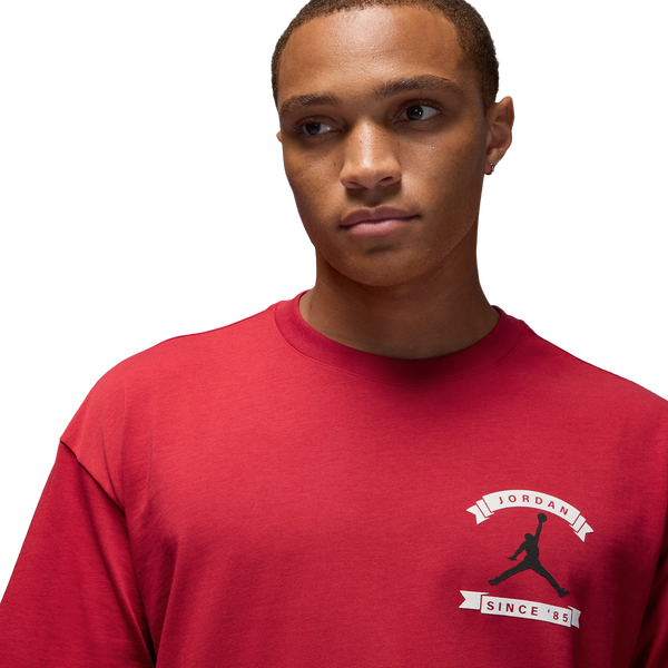 Jordan MJ Reissue Oversized Short Sleeve Crew CLD - Men's - Gym Red/Gym Red - Image 3