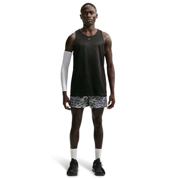 Nike Leopard Dri-FIT SI PRC Mesh 5 Inch Shorts - Men's - Vast Grey/Vast Grey/Pale Ivory - Image 3