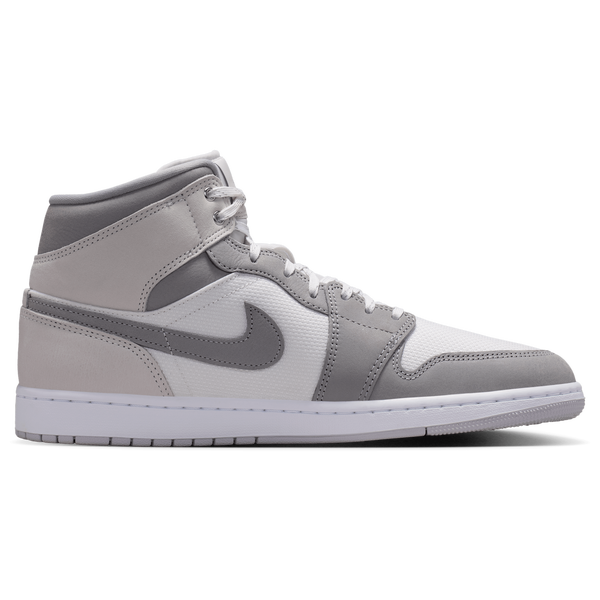Jordan Air Jordan 1 Mid SE - Men's - Summit White/Light Smoke Grey/Phantom