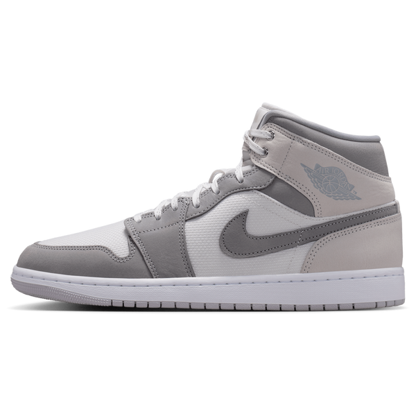 Jordan Air Jordan 1 Mid SE - Men's - Summit White/Light Smoke Grey/Phantom - Image 2