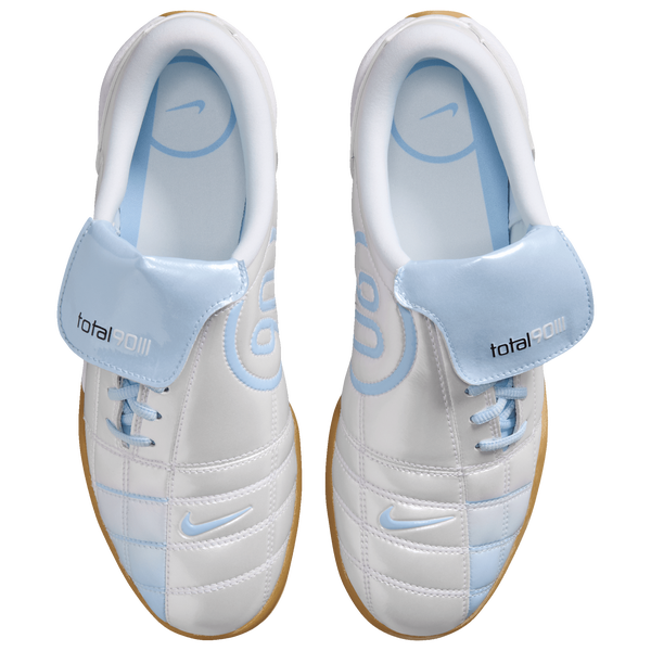 Nike T90 - Women's - White/Gum Lt Brown/Hydrogen Blue - Image 4