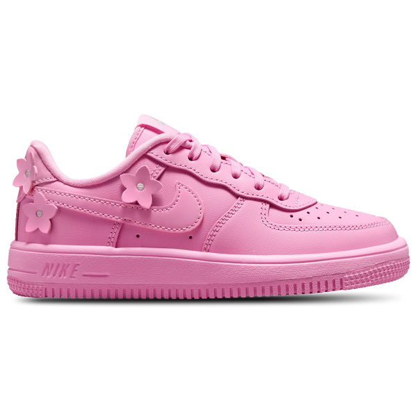 Nike Air Force 1 Low - Girls' Preschool - Silver/Pink