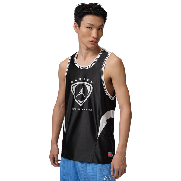 Jordan Brooklyn FC Sleeveless Jersey - Men's - White/Black/Metallic Silver