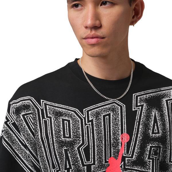 Jordan New Stretch Gfx SS Crew - Men's - Black - Image 3