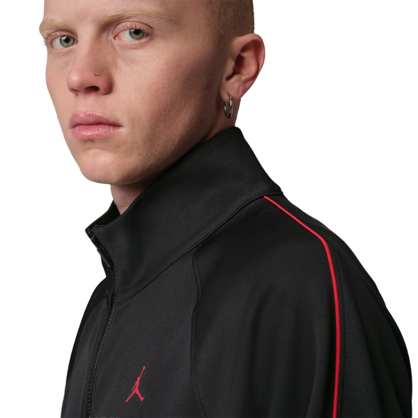 Jordan Sport Track Suit Jacket - Men's - Black/Gym Red/Gym Red - Image 3