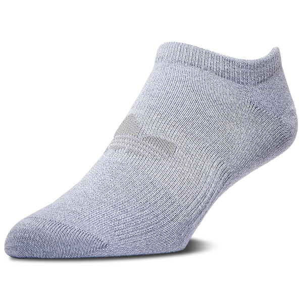 adidas Originals Superlite No Show 6PK Socks - Men's - Heather Grey/Black/White - Image 3