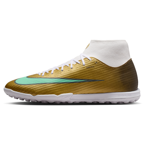 Nike Superfly 11 Academy Tf Km - Men's - Metallic Gold/Green Glow - Image 2