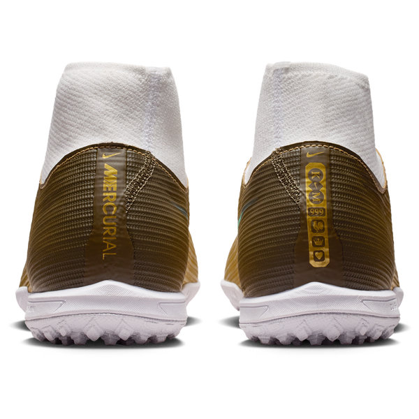Nike Superfly 11 Academy Tf Km - Men's - Metallic Gold/Green Glow - Image 3