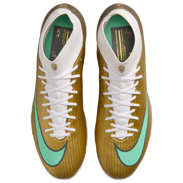 Nike Superfly 11 Academy Tf Km - Men's - Metallic Gold/Green Glow - Image 4