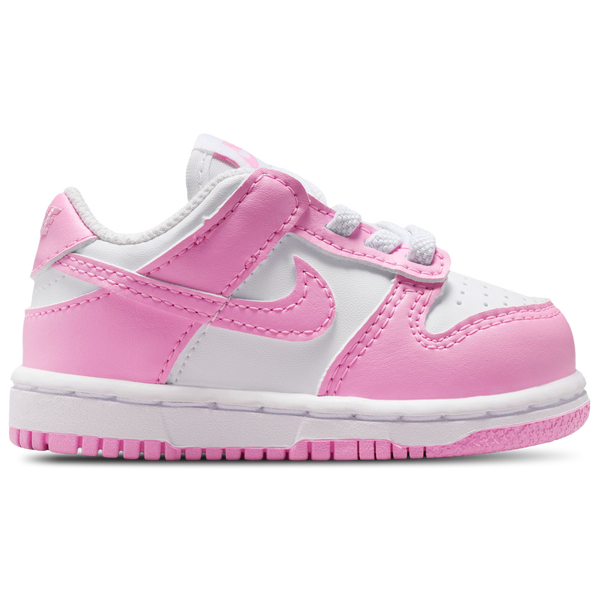 Nike Dunk Low N - Girls' Toddler - White/Pink Rise