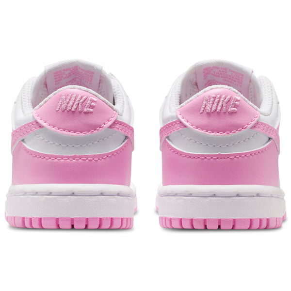 Nike Dunk Low N - Girls' Toddler - White/Pink Rise - Image 3