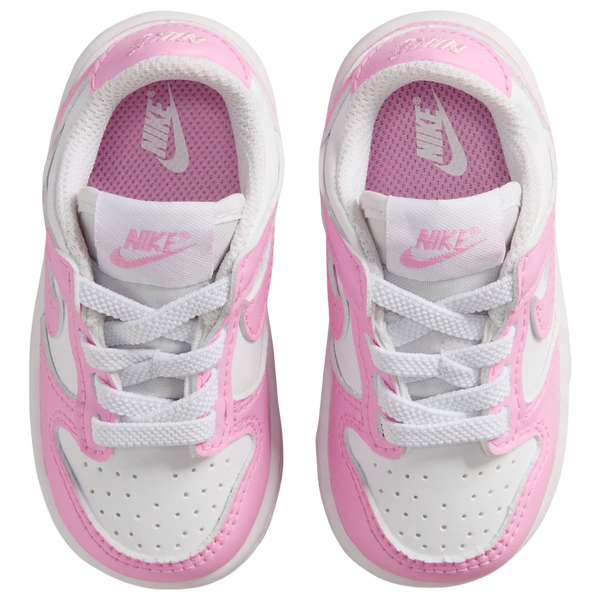 Nike Dunk Low N - Girls' Toddler - White/Pink Rise - Image 4