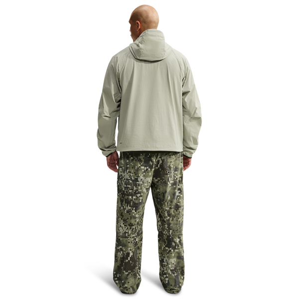 Nike Drifit Tech Woven Windrunner FZ Jacket - Men's - Spruce Fog/Spruce Fog/Barely Volt - Image 5