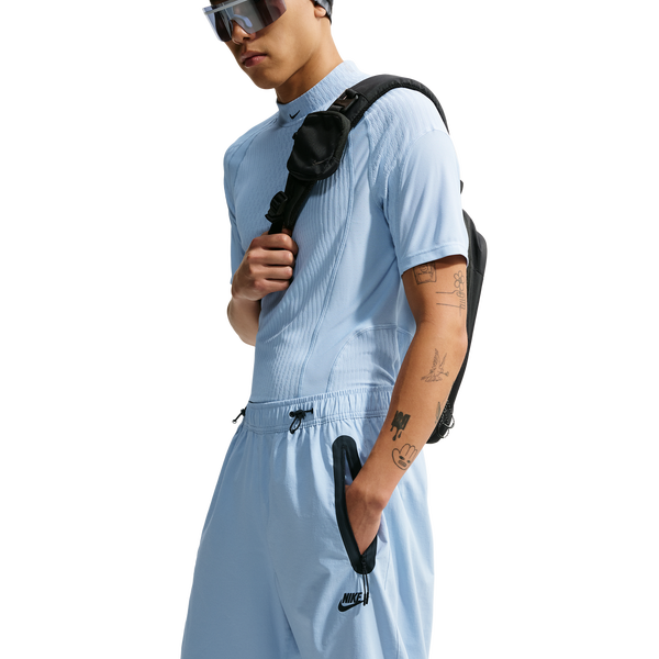 Nike Drifit Tech Woven Pant - Men's - Black/Light Armory Blue/Light Armory Blue - Image 3