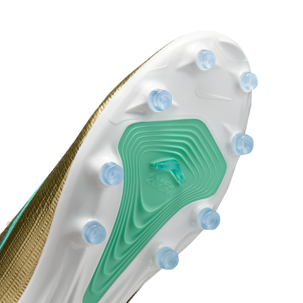 Nike Zm Superfly 11 Pro Ag Km - Men's - Metallic Gold/Green Glow - Image 8