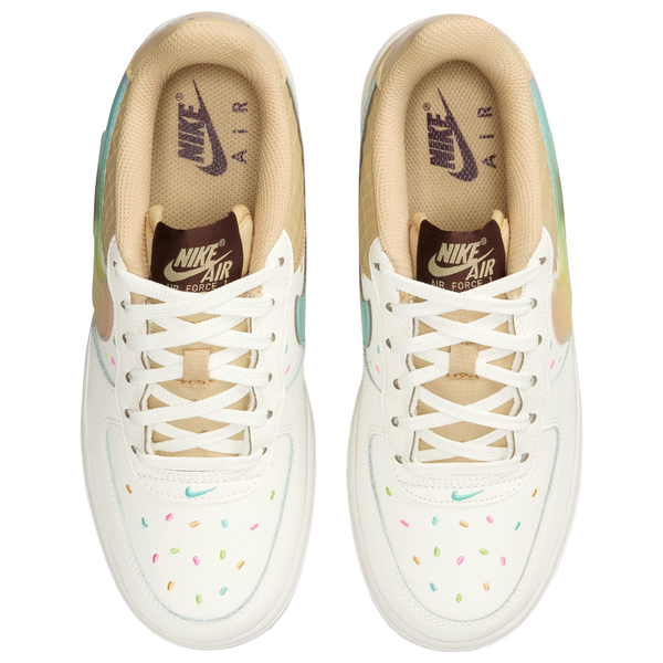 Nike Air Force 1 Low - Boys' Grade School - White/Multi - Image 4