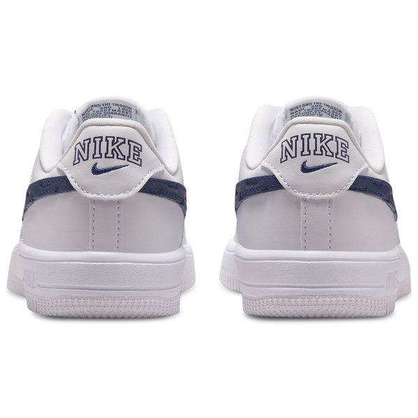 Nike Air Force 1 Low - Girls' Preschool - Navy/White - Image 3