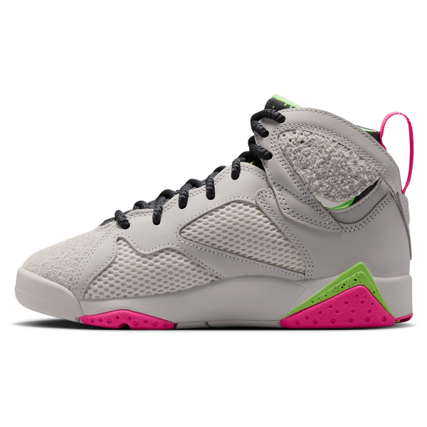 Jordan Retro 7 - Boys' Grade School - Phantom/Lime Blast/Pink - Image 2
