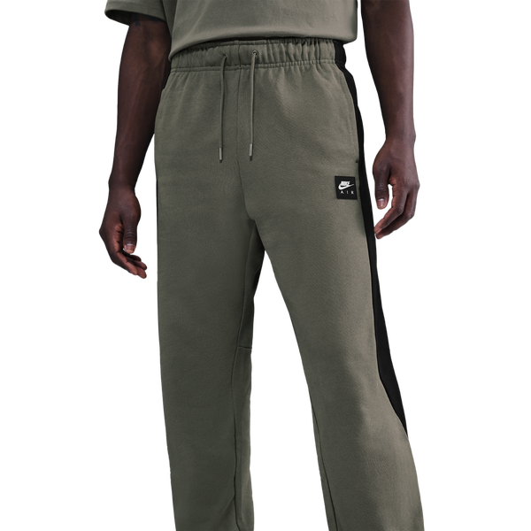 Nike Air Fleece Joggers - Men's - Black/Black/Light Army - Image 3