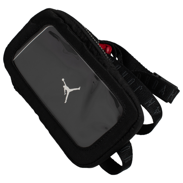 Jordan Flight Phone Crossbody - Men's - Black/Gym Red/White