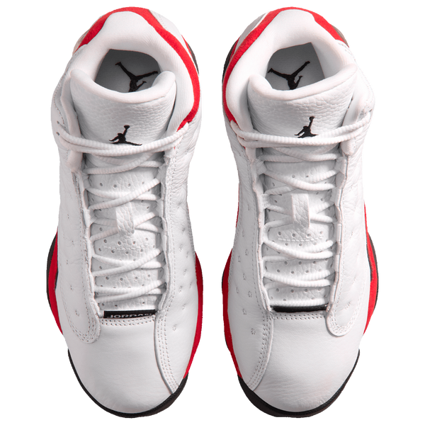 Jordan Retro 13 - Boys' Grade School - White/Black/True Red - Image 4