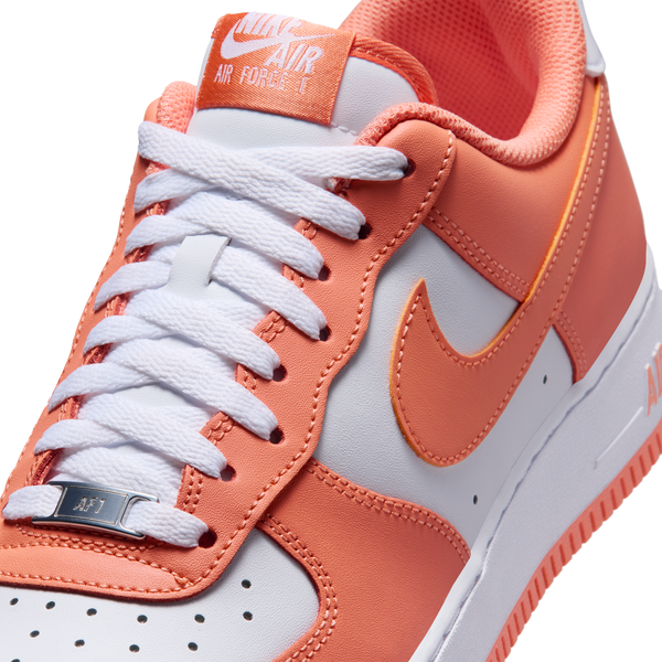 Nike Air Force 1 Low '07 - Men's - White/White/Orange Frost - Image 7