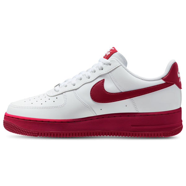 Nike Air Force 1 Low '07 - Men's - White/Mtlc Silver/Team Red - Image 2