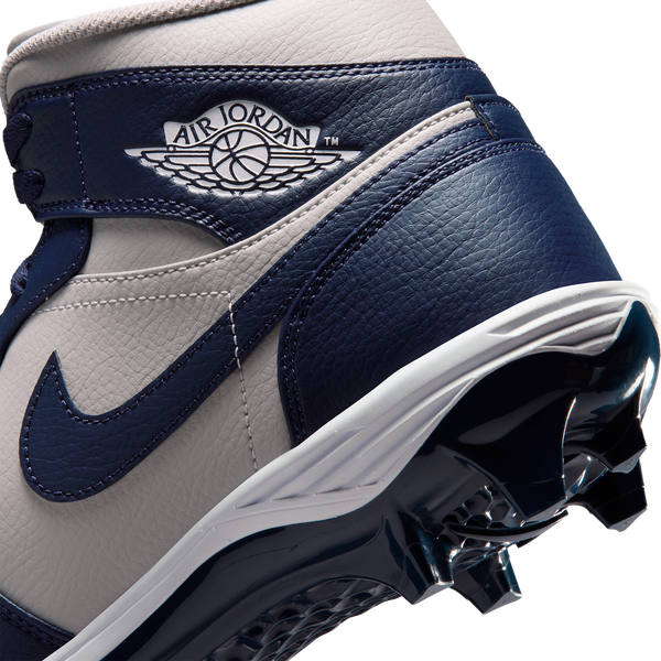 Jordan 1 Mid TD - Men's - College Navy/White/Wolf Grey - Image 8