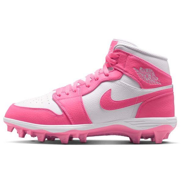 Jordan 1 Mid TD - Men's - Digital Pink/White - Image 2