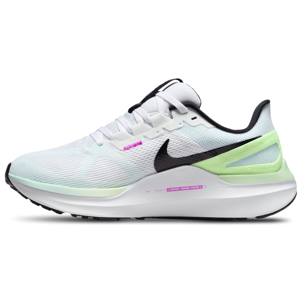 Nike Zoom Structure 25 - Women's - Black/White/Glacier Blue - Image 2