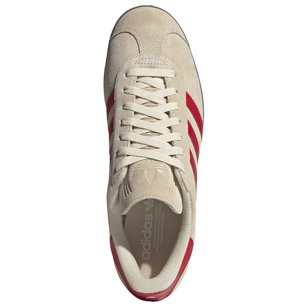 adidas Originals Gazelle - Men's - Sand Strata/Better Scarlet/White - Image 4