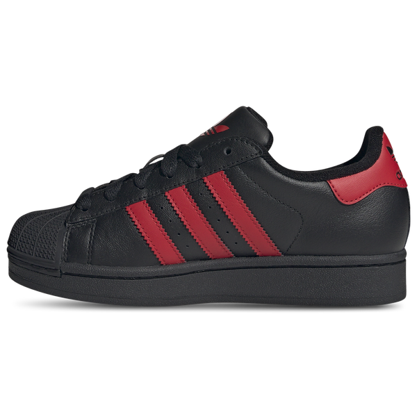 adidas Originals Superstar II - Boys' Grade School - Black/Better Scarlet/Black - Image 2