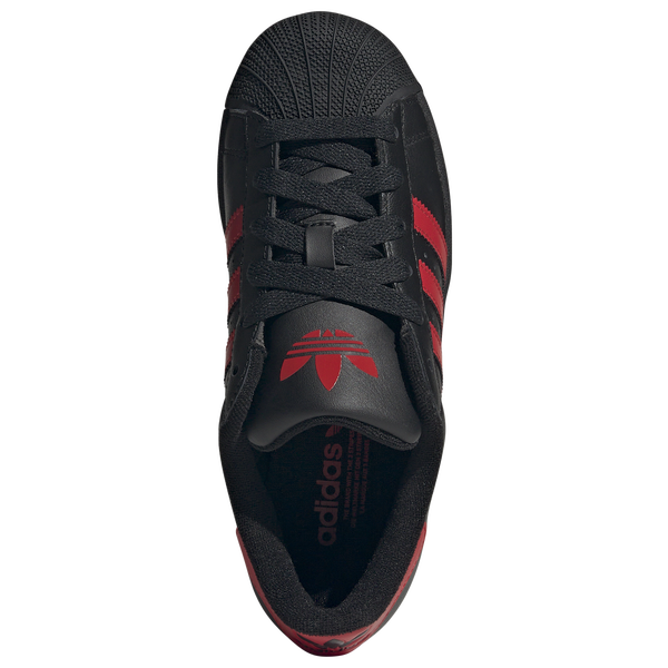 adidas Originals Superstar II - Boys' Grade School - Black/Better Scarlet/Black - Image 4