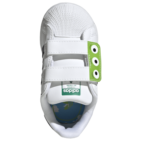 adidas Originals Superstar - Boys' Toddler - Semi Solar Green/Black/White - Image 4
