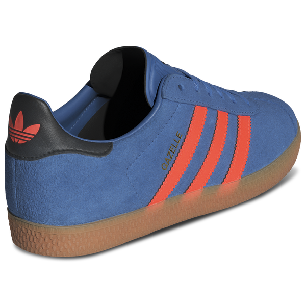 adidas Originals Gazelle - Boys' Grade School - Black/Solar Orange/Focus Blue - Image 3