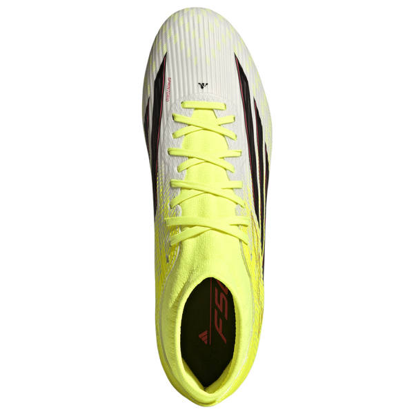 adidas F50 League Mid Firm Ground - Women's - Core Black/Team Solar Yellow - Image 4